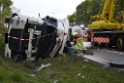 VU Gefahrgut LKW umgestuerzt A 4 Rich Koeln Hoehe AS Gummersbach P261